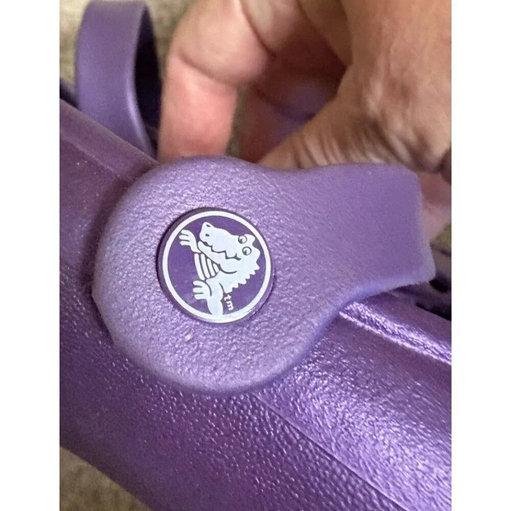 Crocs girls size 3 mary janes Purple New